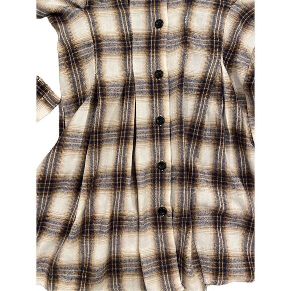 Plaid Long Sleeve fitted dress Women’s Medium Size 6 - Picture 5 of 5